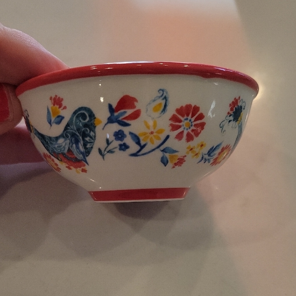The Pioneer Woman Floral Bowl - Red, Blue, Yellow
